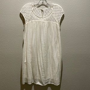 Crochet top babydoll dress